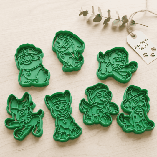 Sada 3D vykrajovátek pro děti záchranářský pes – 7 ks